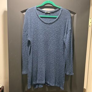 Women's Blue Long Sleeve Sweater